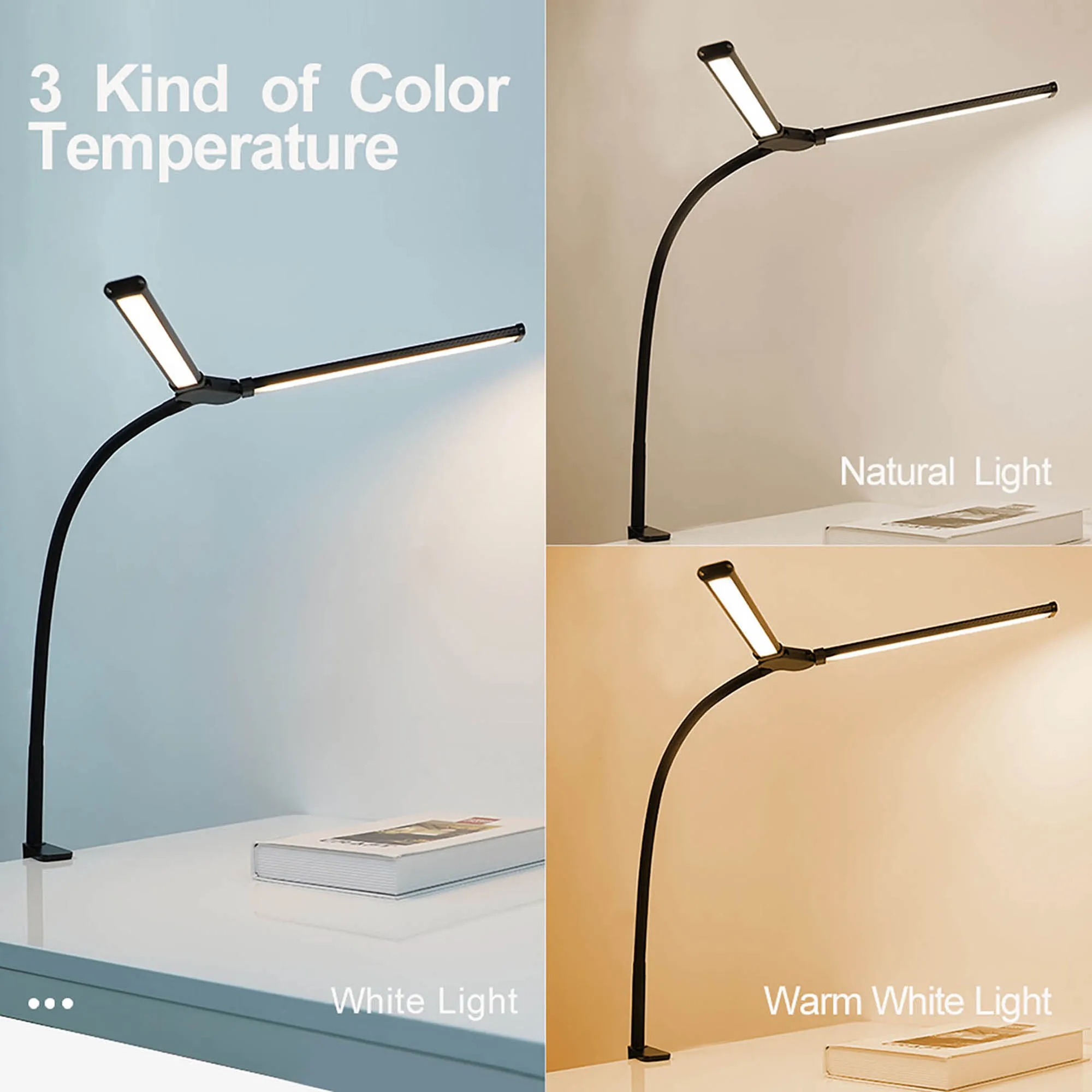 LED Desk Lamp With Clamp 2