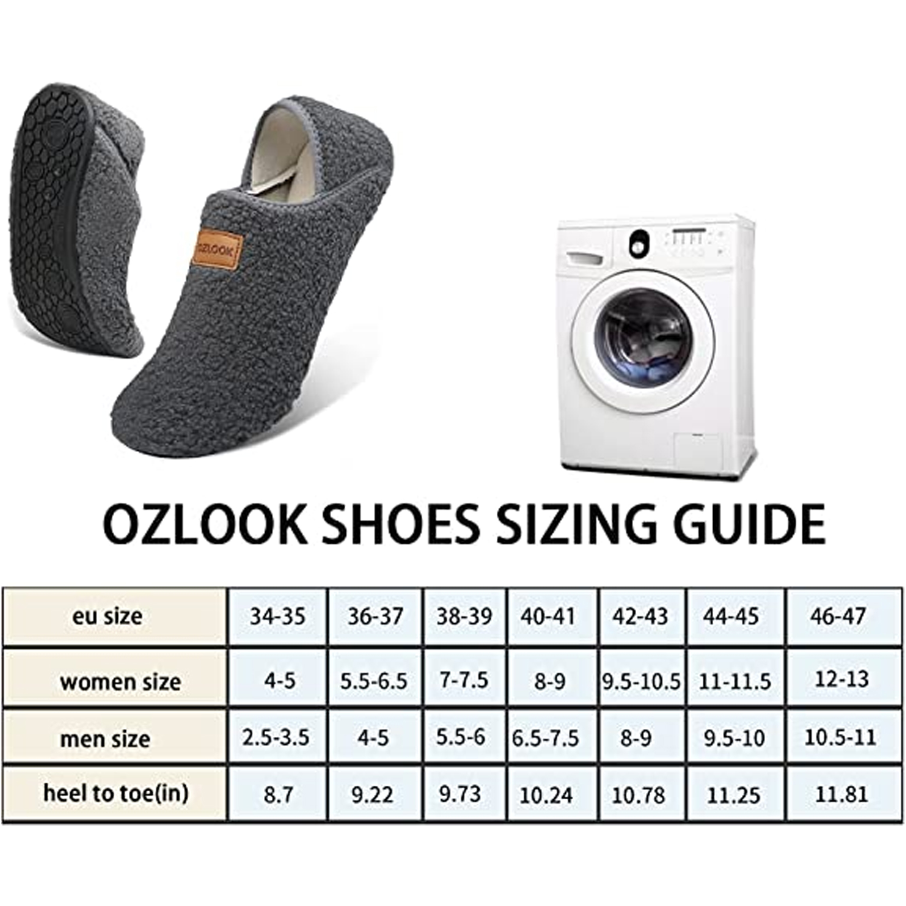 Unisex Adults Rubber Sole Slippers 2