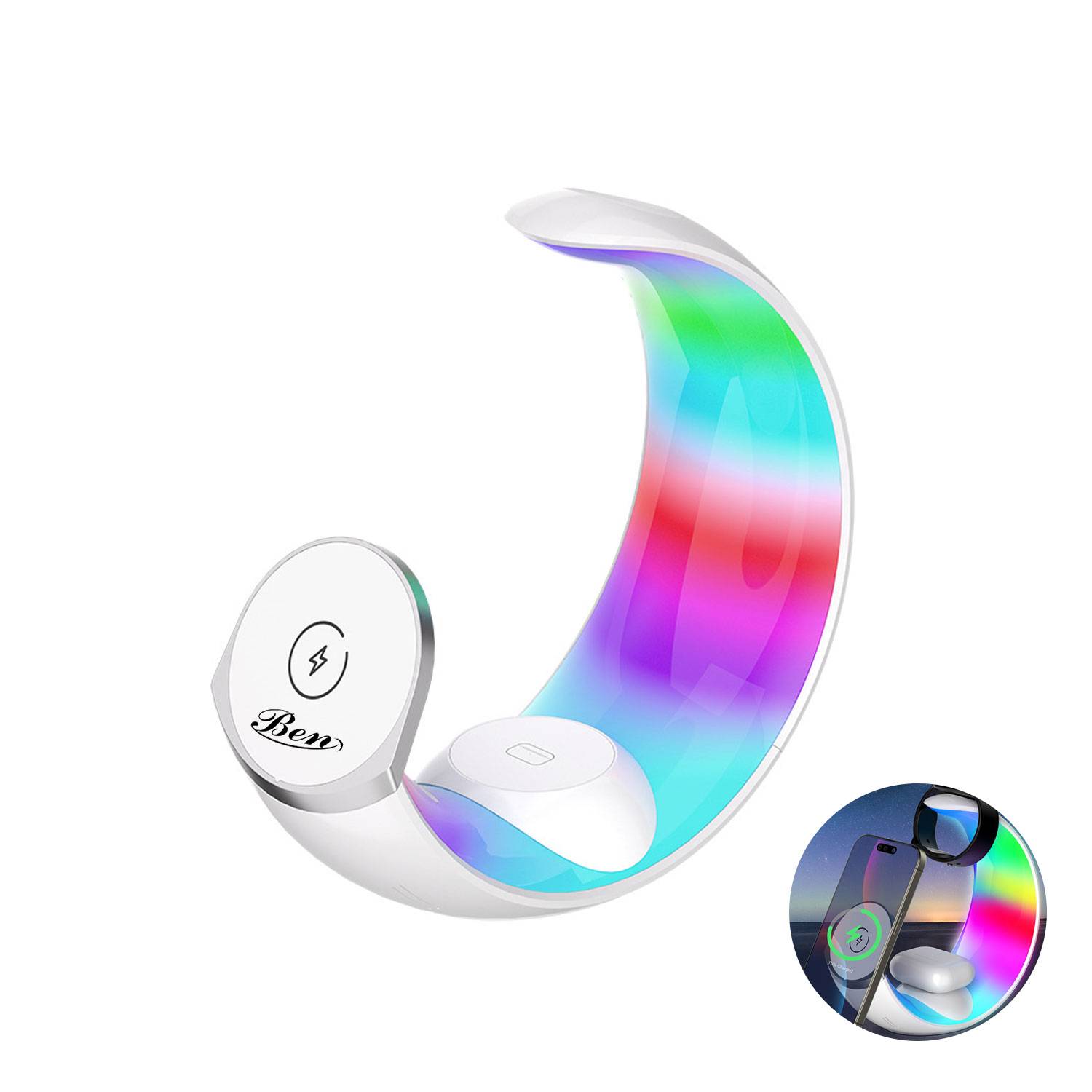 Magnetic Gradient Colorful Wireless Charger