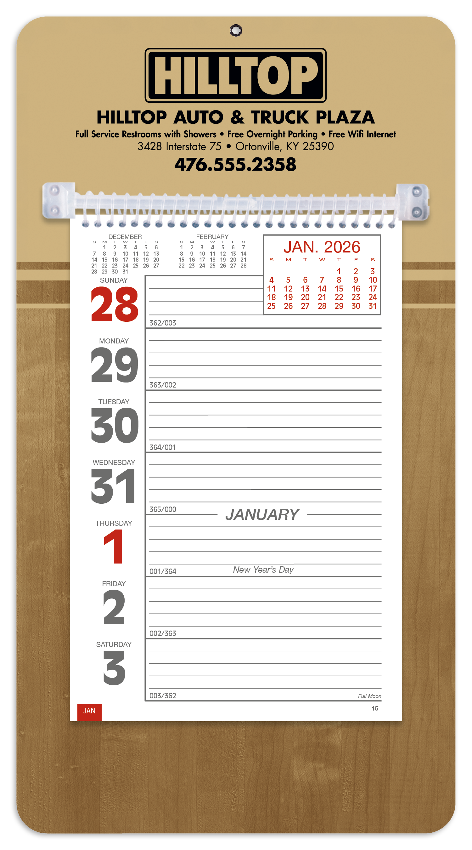 Triumph® Calendars Weekly Memo Calendar 88