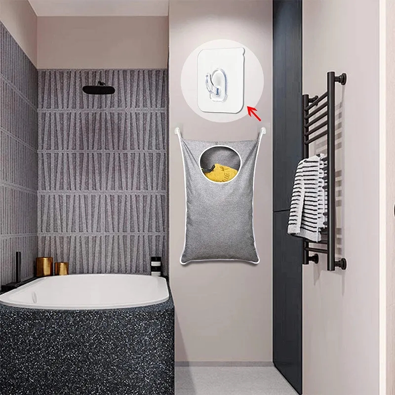 Hanging Laundry Basket Bag 1