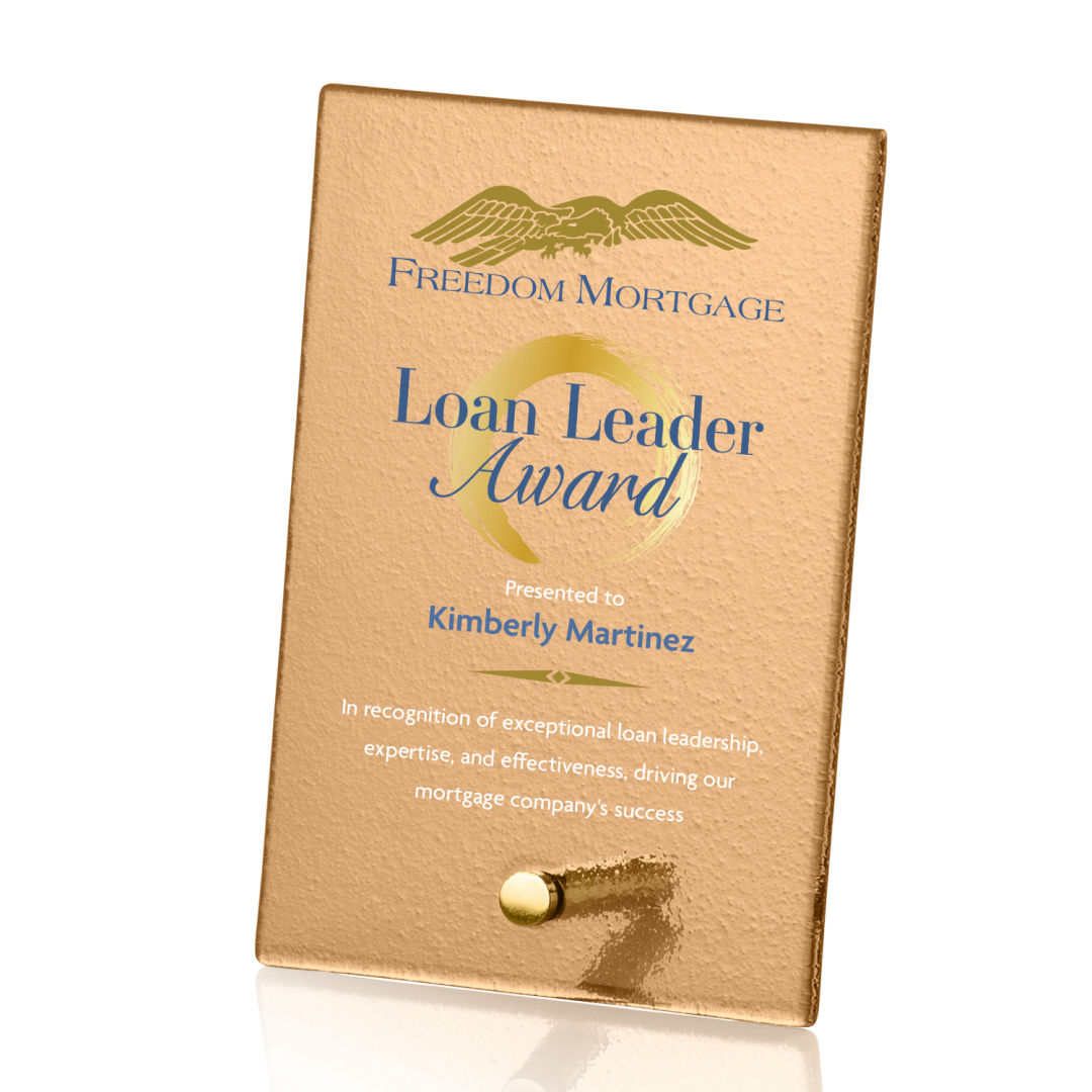 Atchison Russet Rectangle VividPrint™ Award - Gold 3