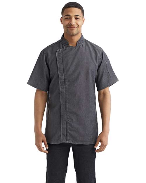 Unisex Zip-Close Short Sleeve Chef's Coat - RP906 10