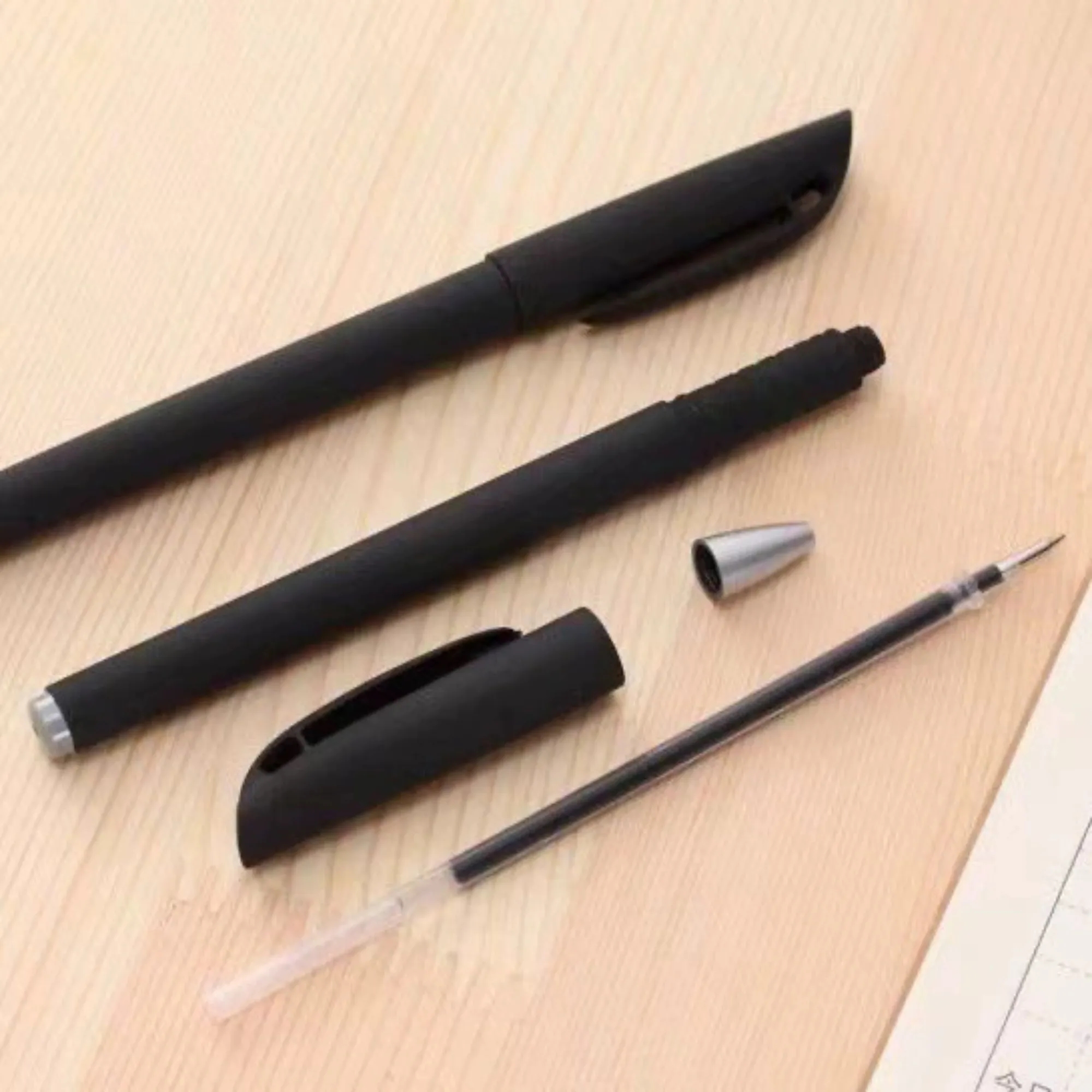 Black Ink Ballpoint Pen For School 5