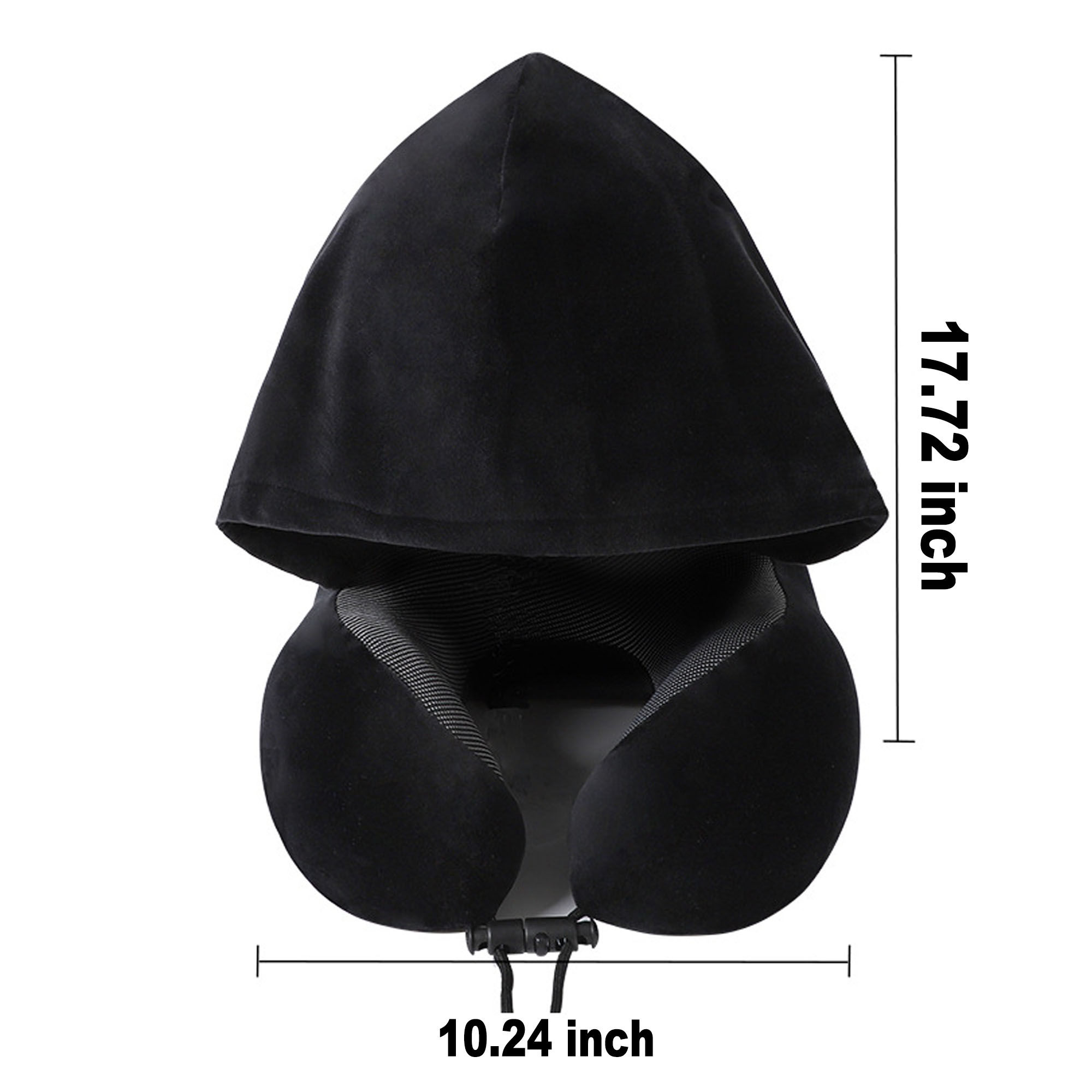 Memory Foam Hooded Neck Pillow For Travel 3