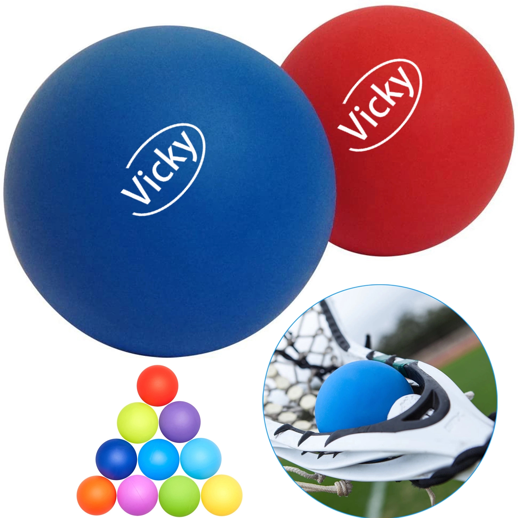 2.5in Portable Silicone Massage Lacrosse Balls 1