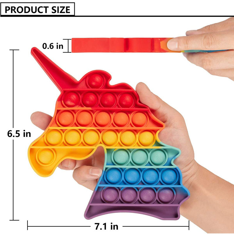 Unicorn Rainbow Pop Its Sensory Fidget Toy 4