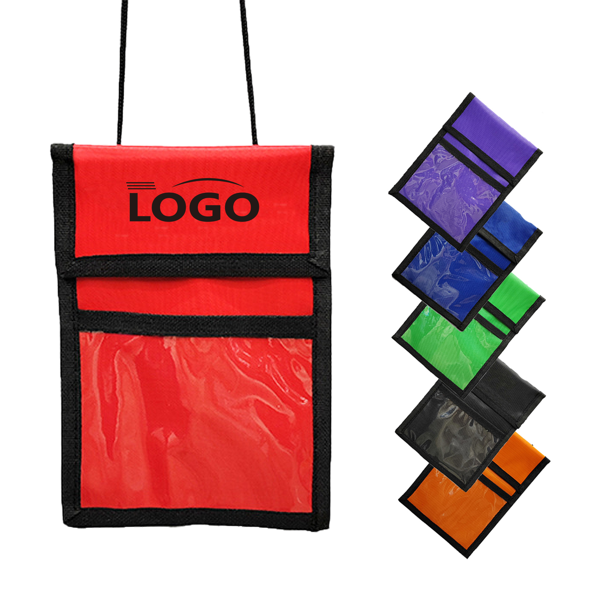 Neck Wallet Custom Branding Lanyard Badge Nylon 1