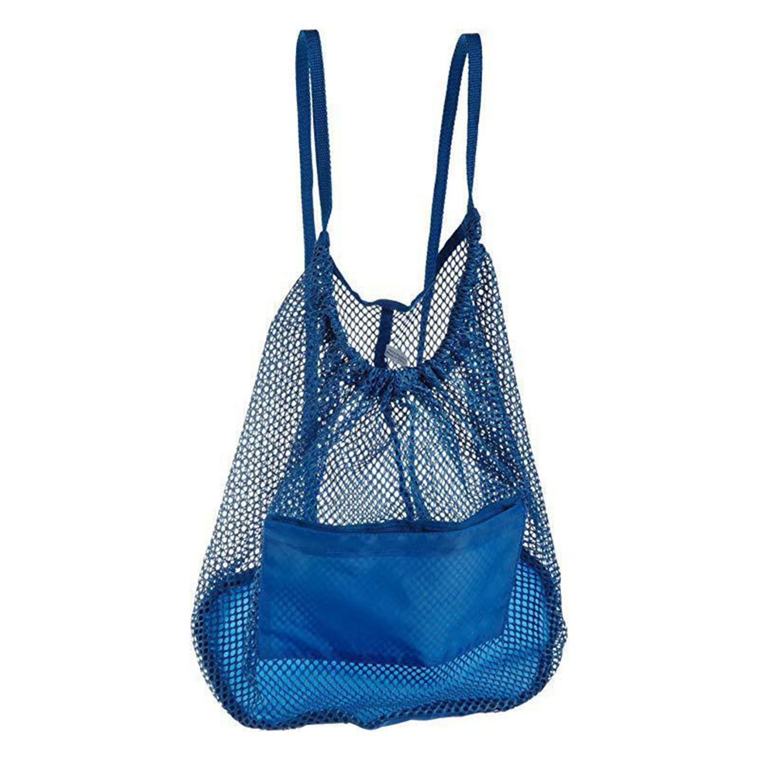 Nylon Mesh Drawstring Gym & SportsBackpack W/ Zipper Pocket 3