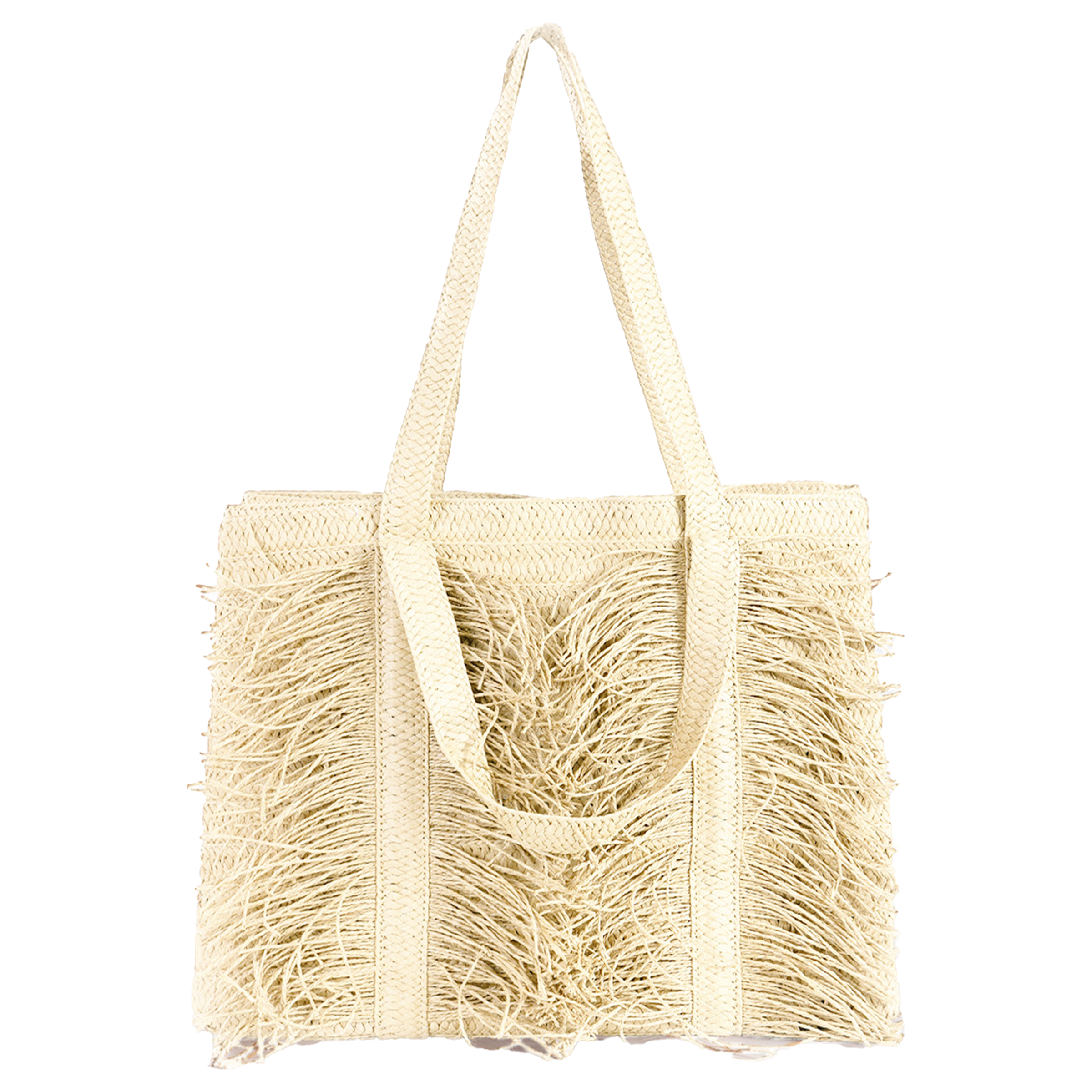 Straw Tassel Woven Women's Bag, custom tote bag with logo imprint 4