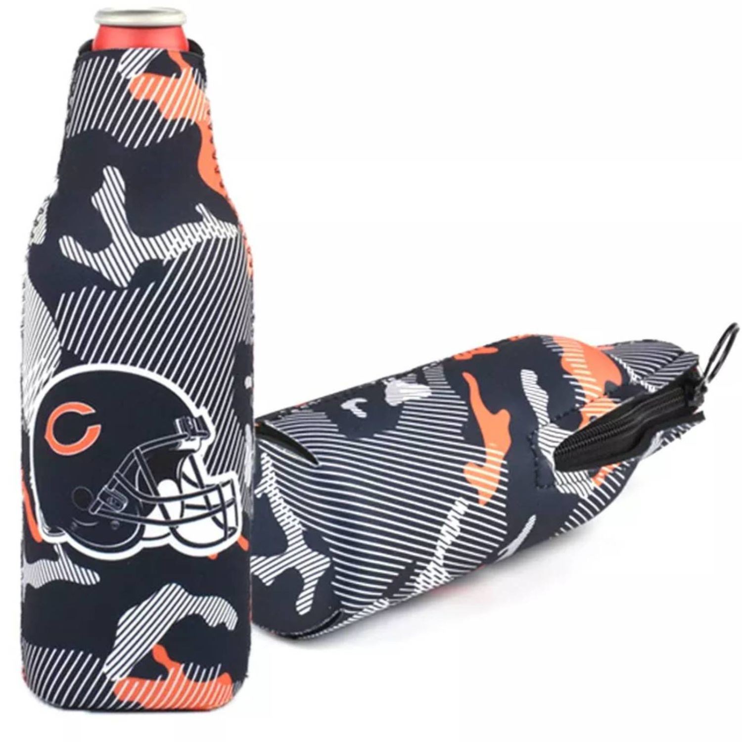 12 Oz. Neoprene Bottle Cooler w/ Binding 2