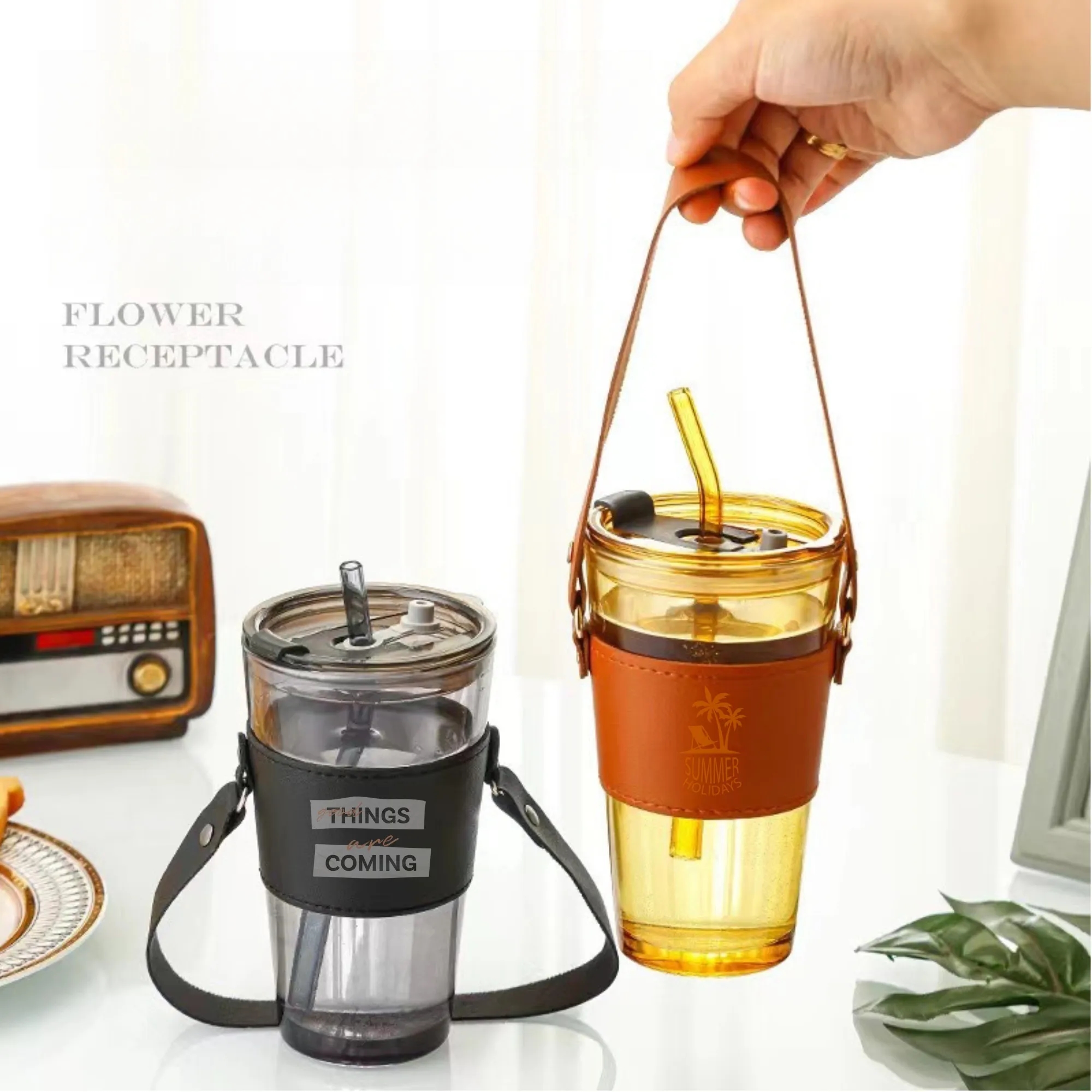Hanging Rope Glass Cup -Camping, Travel & Promotional Gifts 3