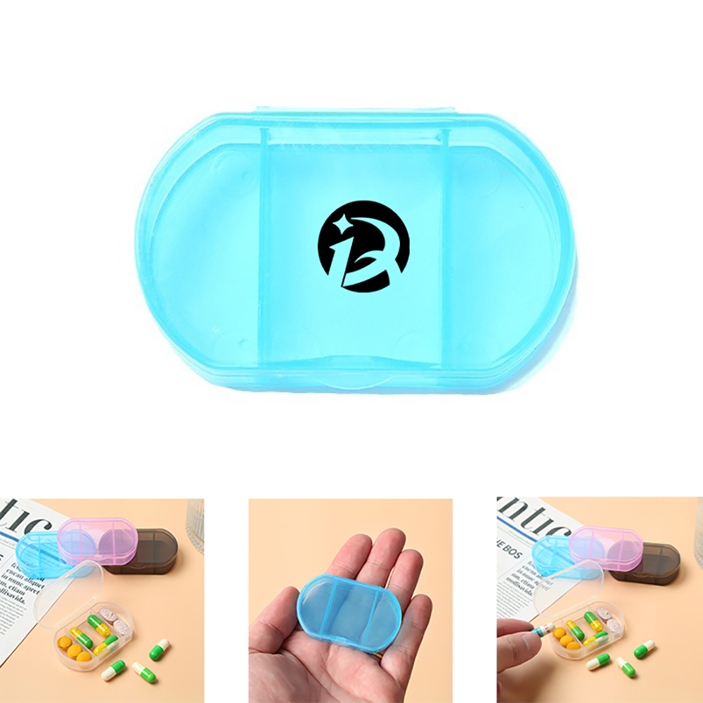 2 Compartment Daily Pill Box 4
