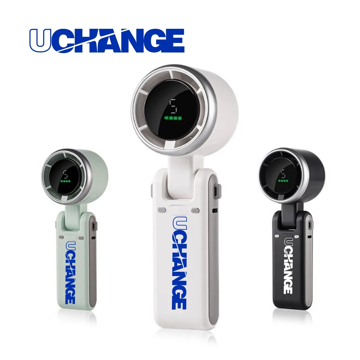 Foldable Handheld Turbine Fan USB Rechargeable 7