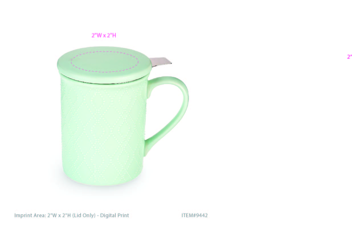Pinky Up® Annette™ Ceramic Tea Infuser Mug 9