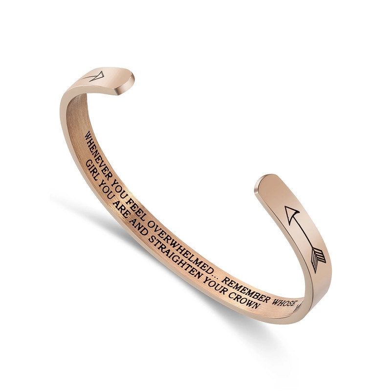 Steel Open Bracelet- Black, Gold, RoseGold 5