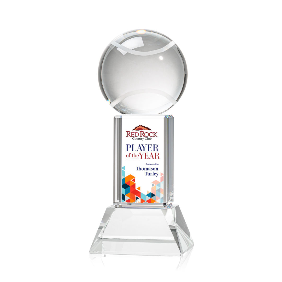 Tennis Ball VividPrint™ Award on Stowe - Clear 5