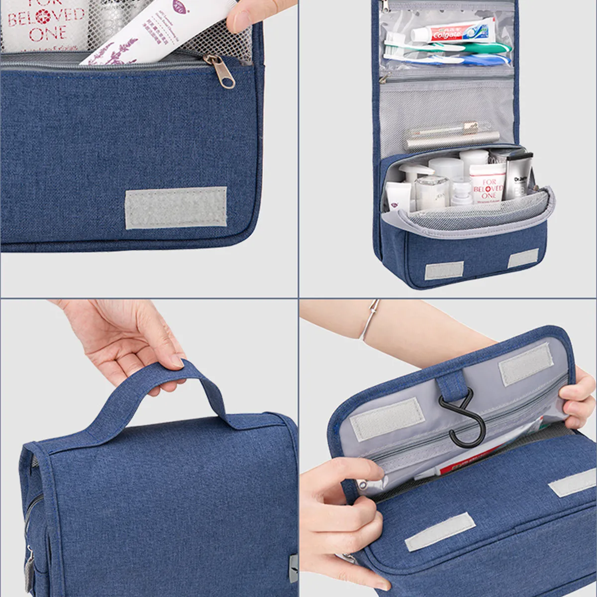 Big Capacity Dry-wet Zipper Carrier Organizer Toiletry Bag 3