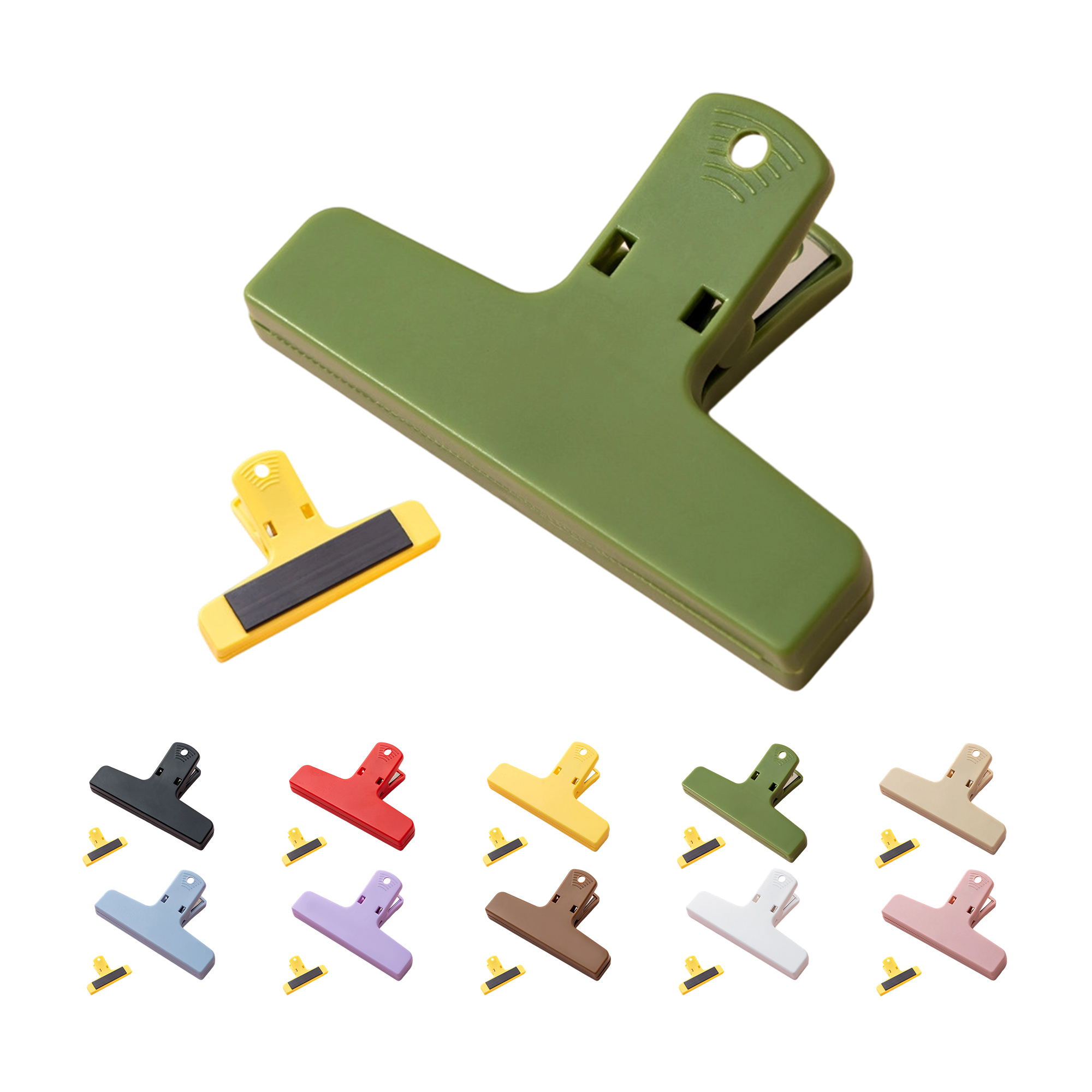 Plastic Magnetic Non Slip Bag Clip For Kitchen And Office Use 12