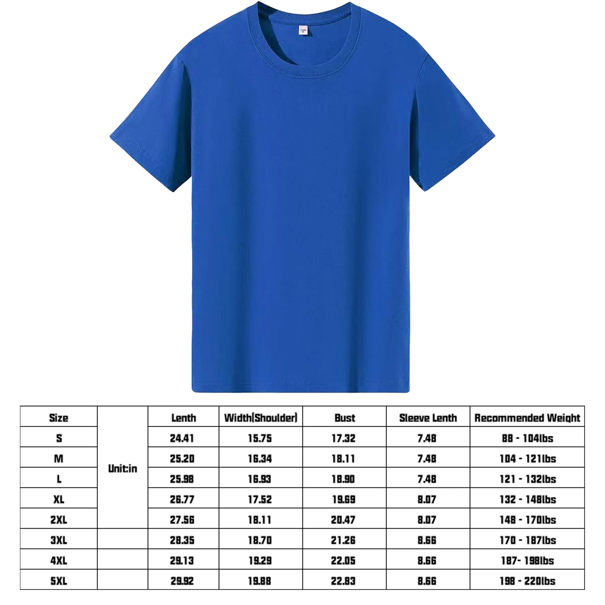 MOQ 10 Cotton Crew Neck T Shirt Basic Blank Tee 3