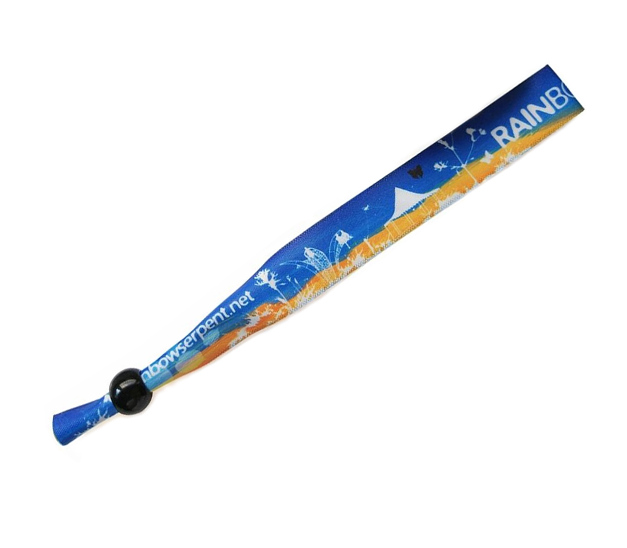 Full Color Fabric Wristband - Bead Slider 1