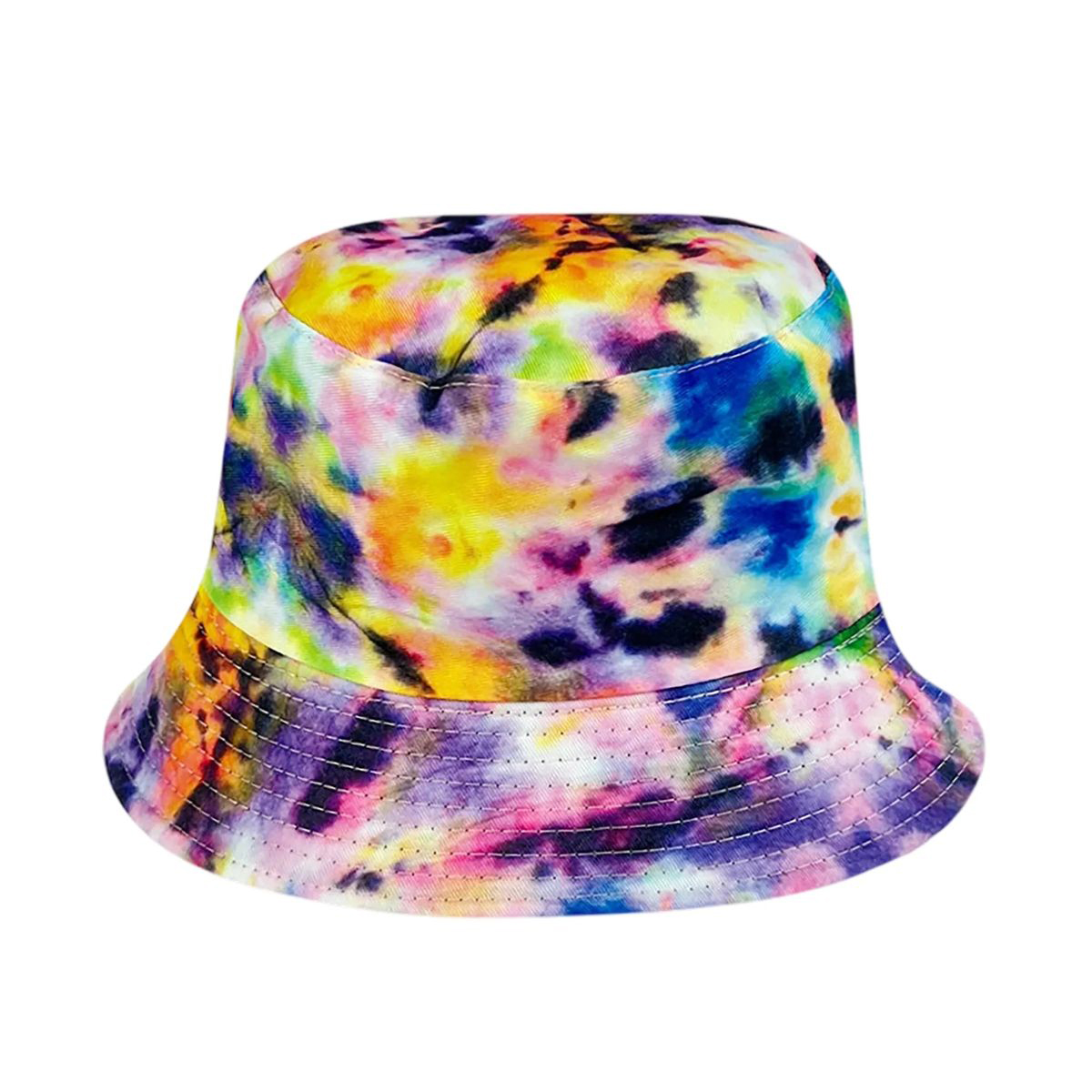 Plastic Tie Dye Hat with Foldable Double Sided Design 10