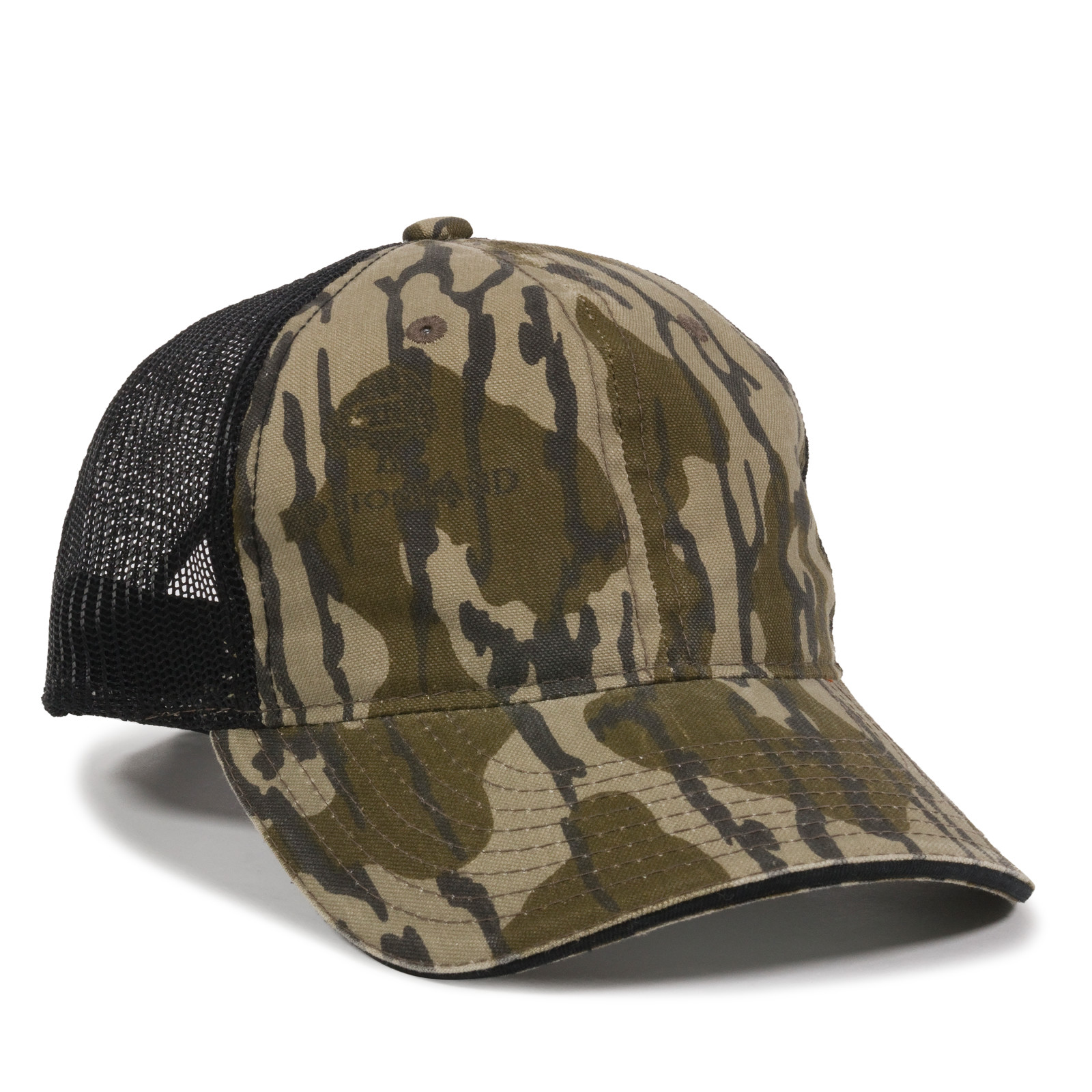 Washed Camo Cap w/Contrasting Mesh Back 2