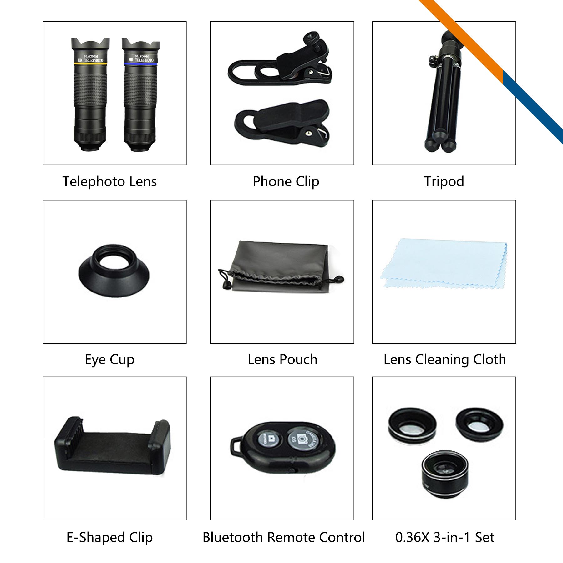 FarSight 36X Retractable Zoom Phone Lens Kit 5