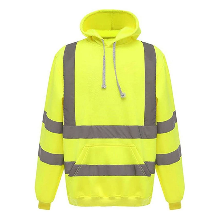 VISIPRO Reflective Safety Hoodie with Bands & Brace - 280G