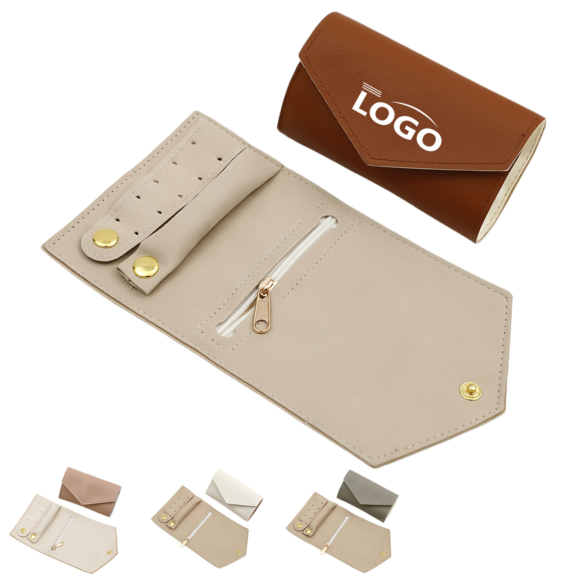 PU Multi-Function Jewelry Roll Bag 1