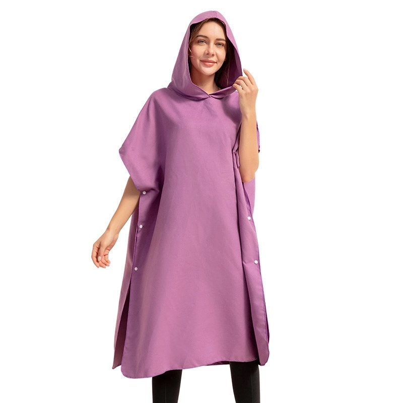 Poncho Changing Robe Towel with Hood 11