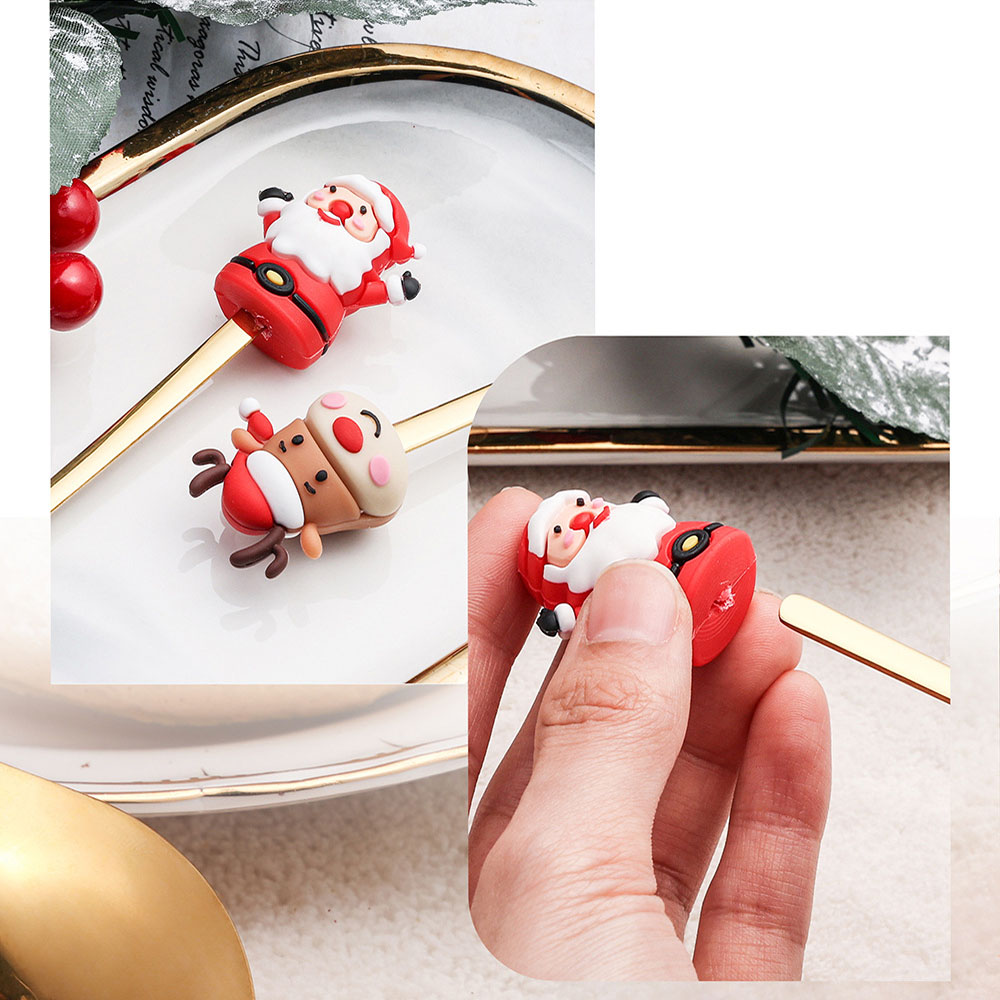 Christmas Stainless Steel Spoon And Forks Set 4