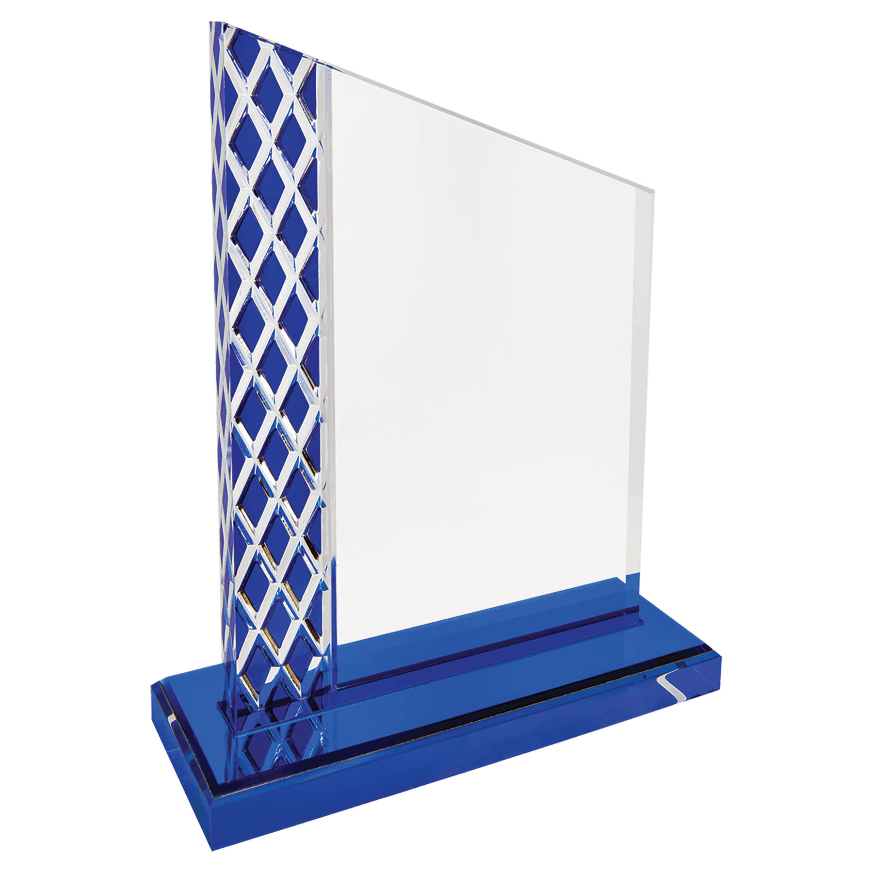 7" Blue Unite Diamond Ice Acrylic Award 3