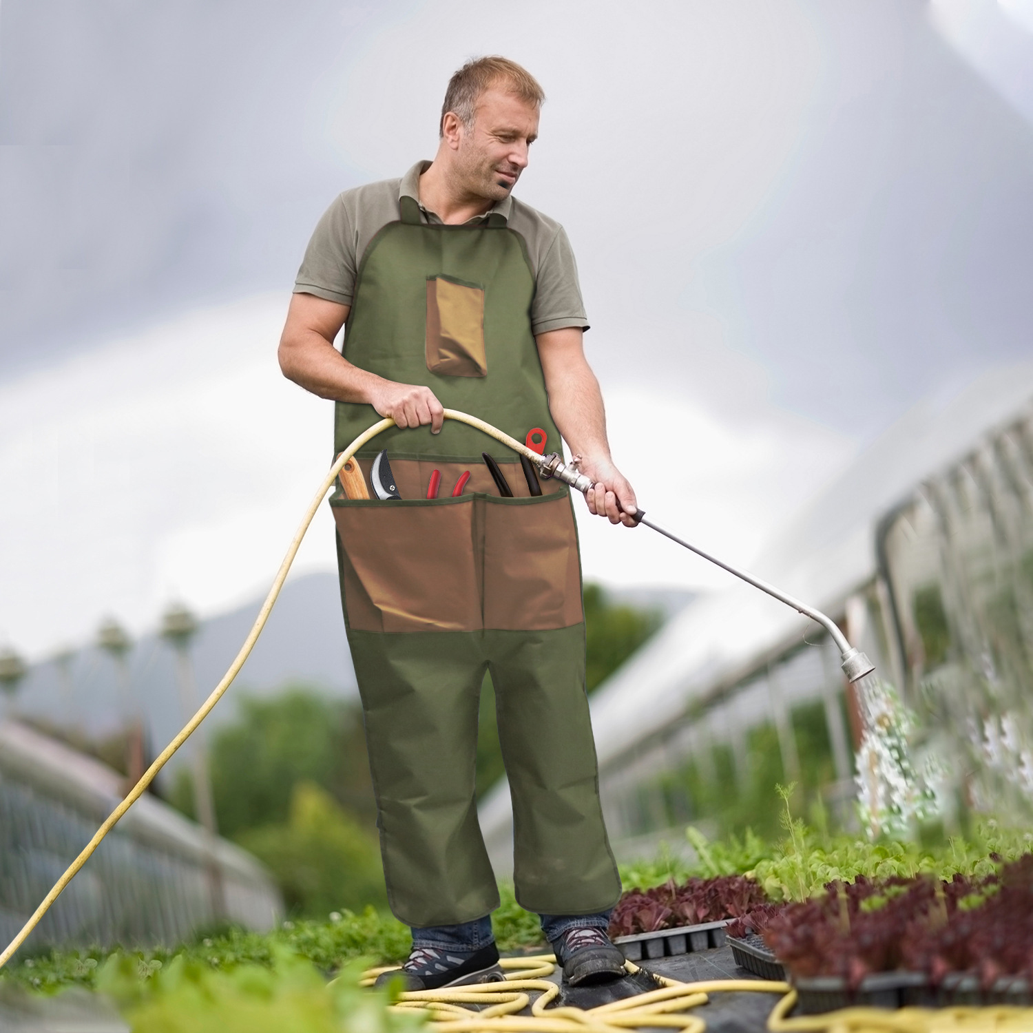 Multi-Pocket Outdoor Garden Leg Apron 4