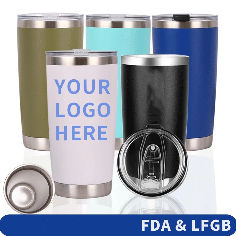 20oz Stainless Steel Travel Mug with Lid 46