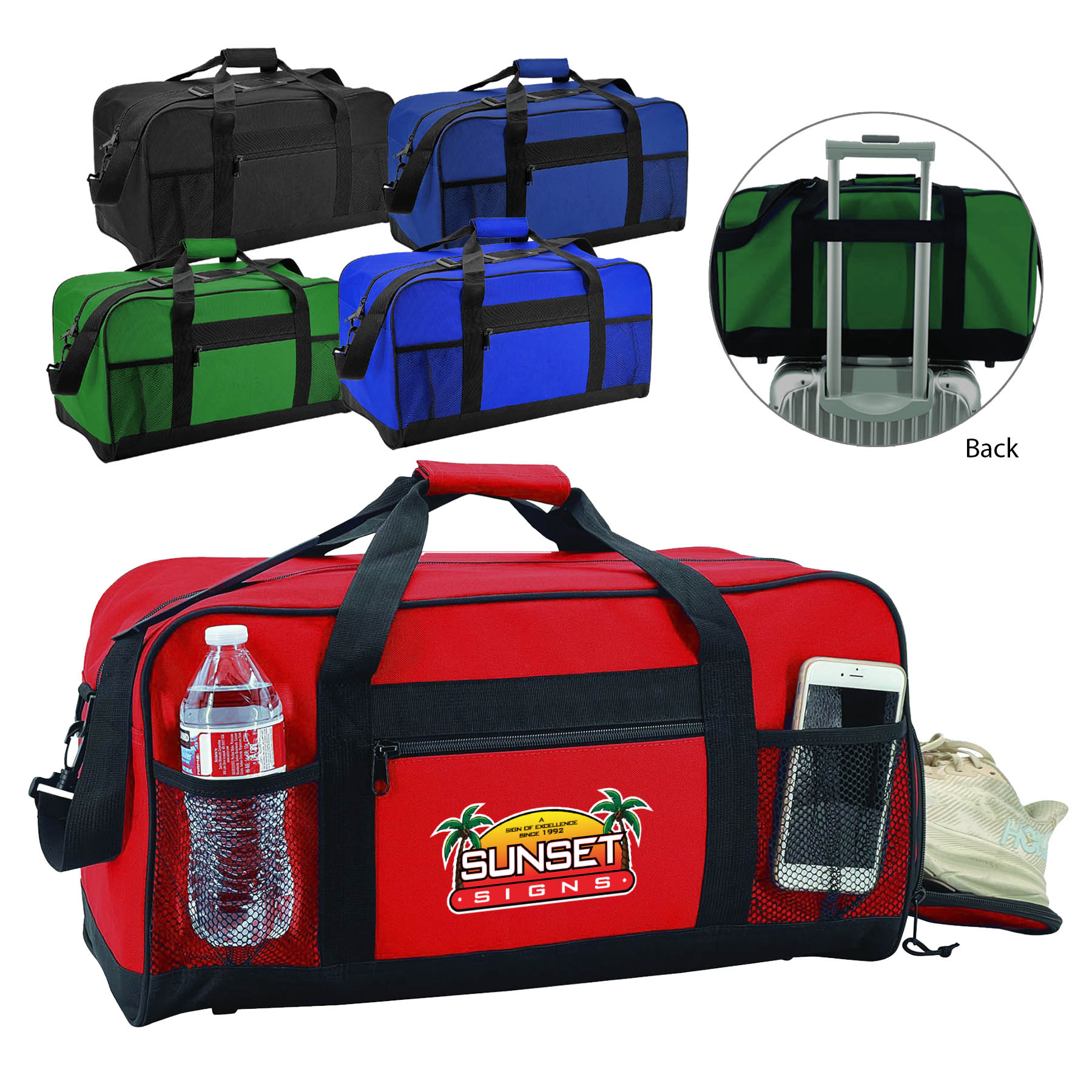 Deluxe Travel Duffel Bag with Shoe Storage 4