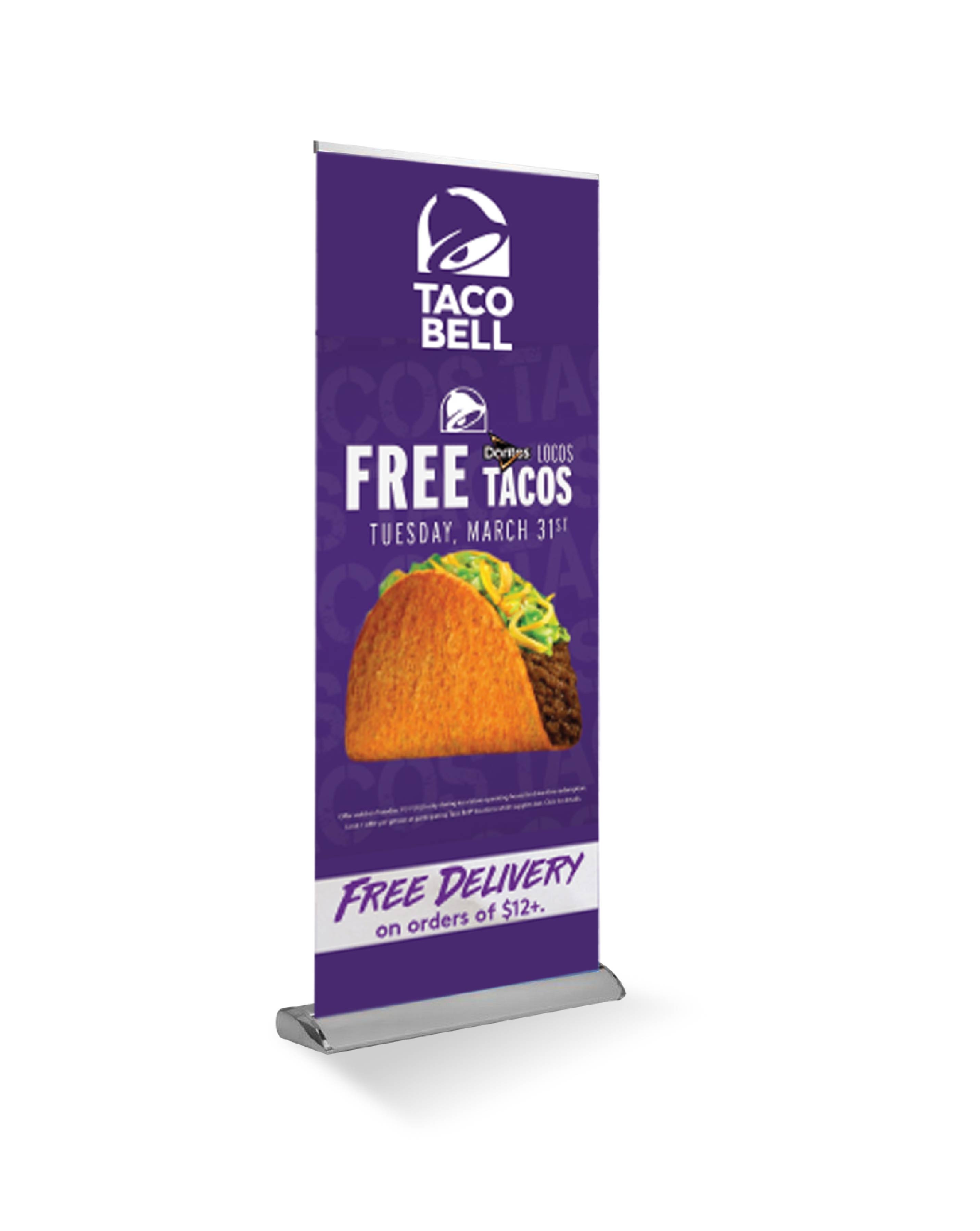 Retractable Banner Deluxe Single Sided (33" x 81") 1