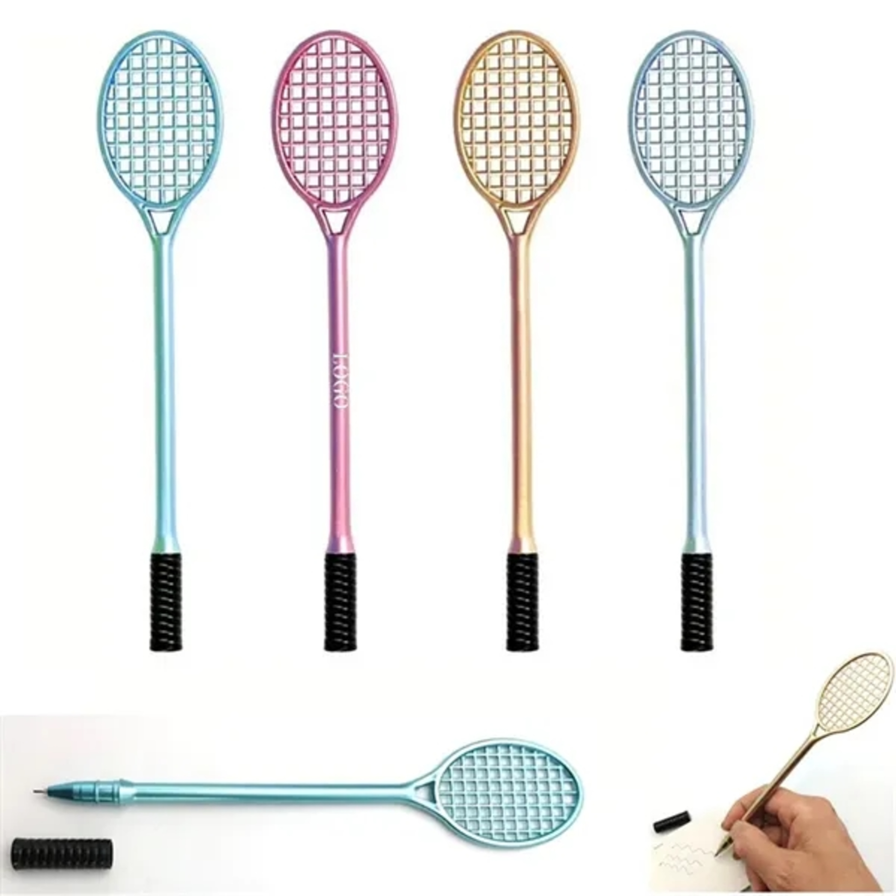 Creative tennis racket-shaped ballpoint pen 2