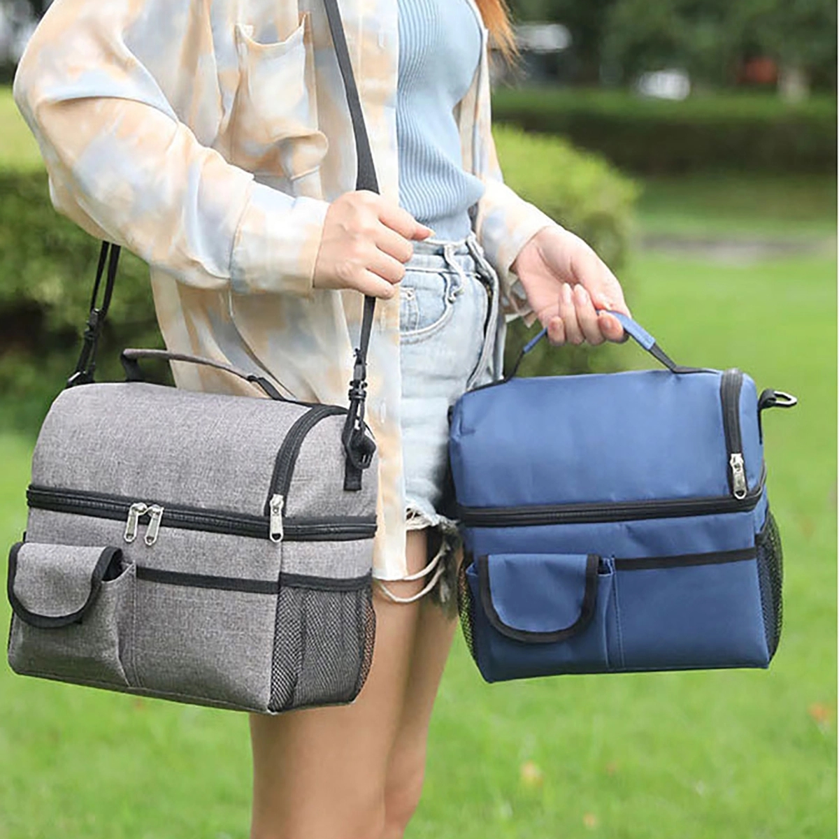 Double-Layer Reusable Insulation Handbag 2