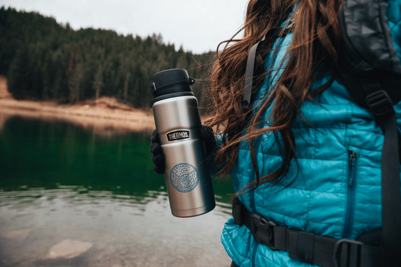 24 oz. Thermos® Stainless King™ Stainless Steel Direct Drink Bottle 18