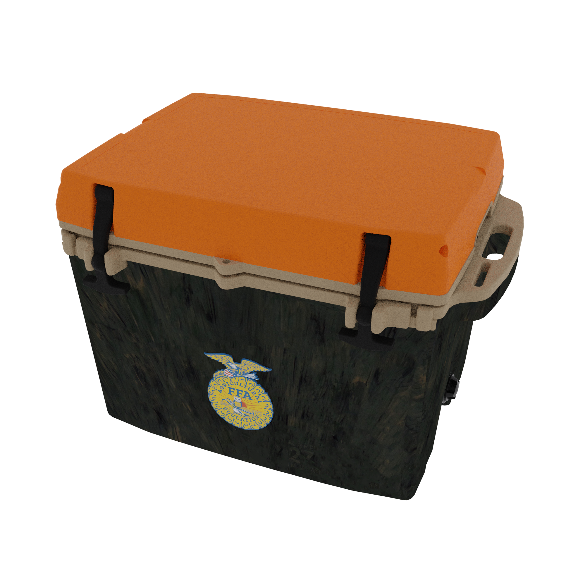 CASE IH 27 Quart Cooler: Custom molded Logo, Standard CASE IH Red 9