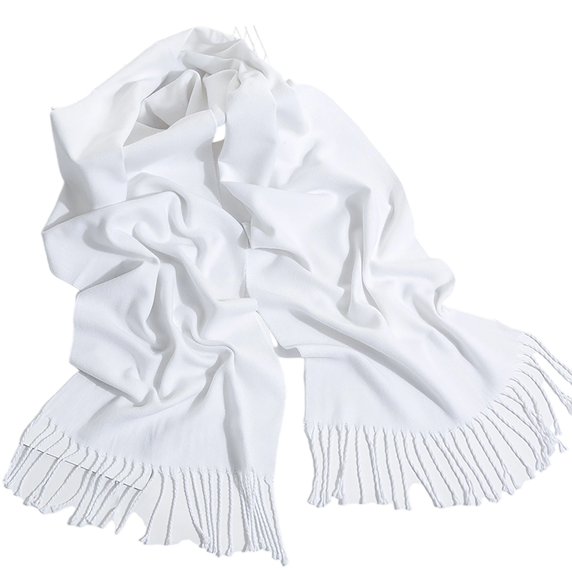 Pashmina Woven Scarf Long Soft Fabric With Fringe 27" x 78" 10