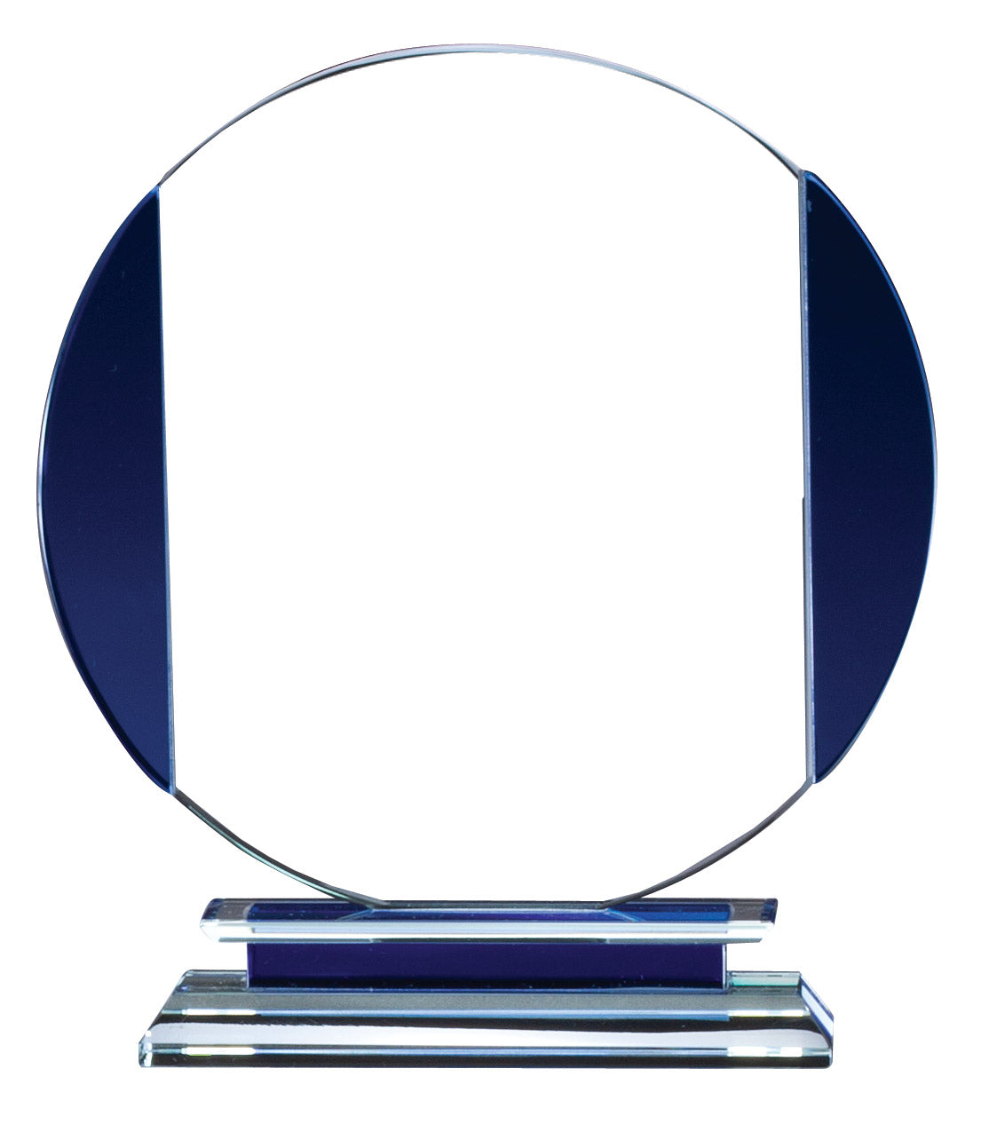 Blue Clear Glass Circle 1