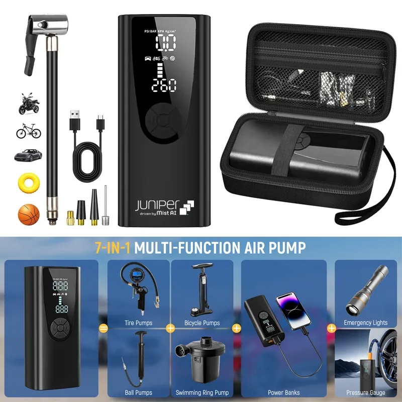 150PSI Portable Air Pump for Car Tires with Storage Case 5
