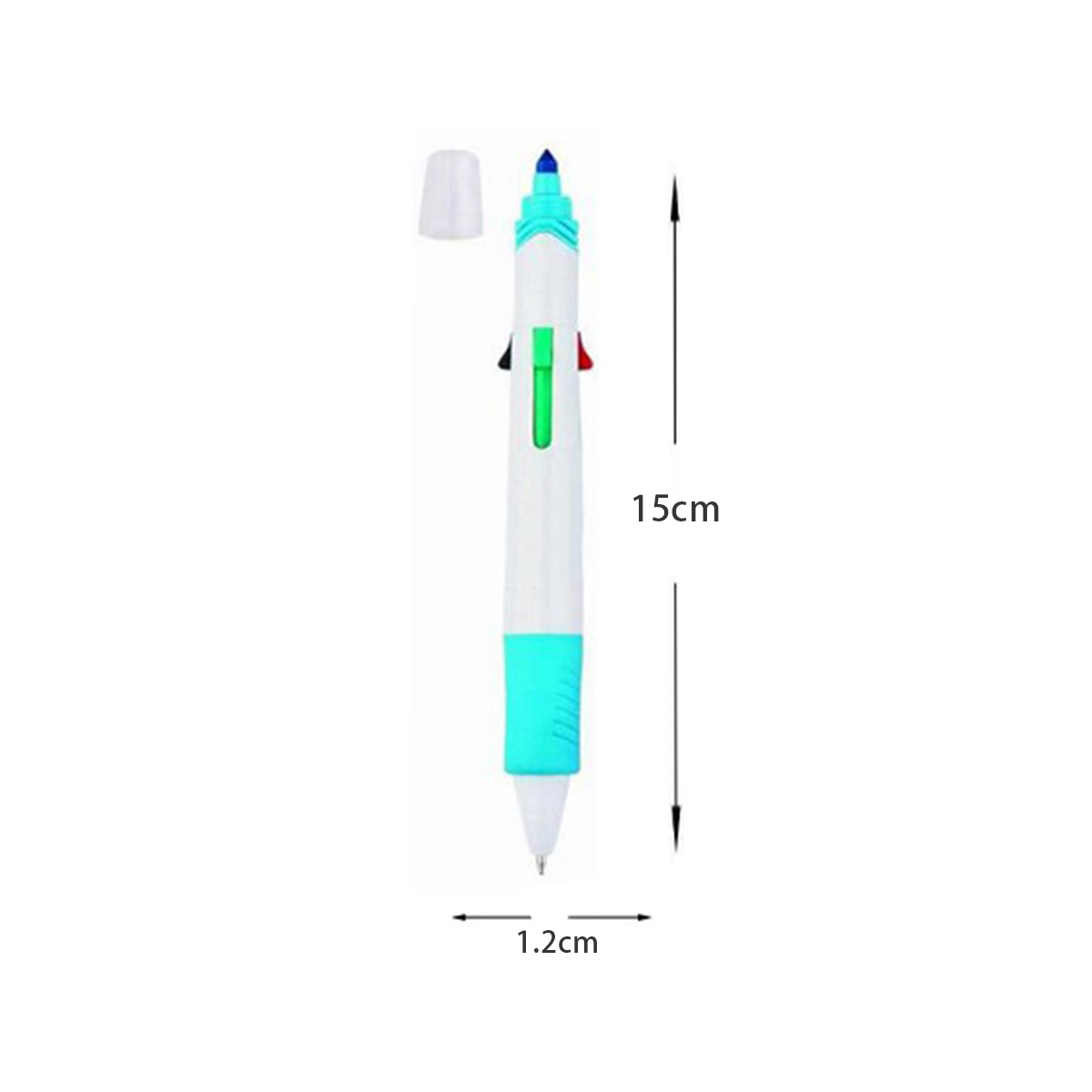 Dual Tip Highlighter Ballpoint Pen 6