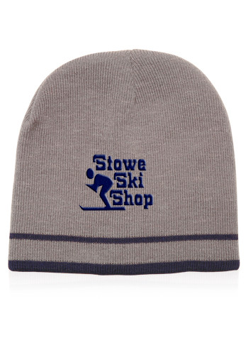 Acrylic Knit Beanies with Double Stripe 9