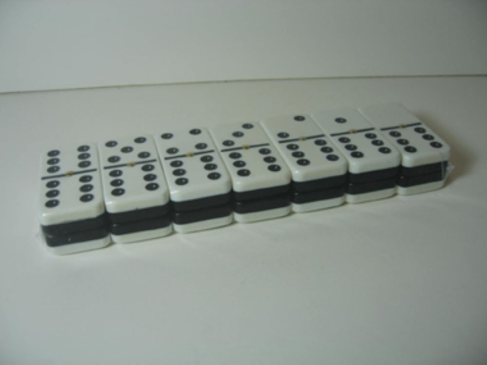 Double 6 Jumbo Domino in Wooden Case 2