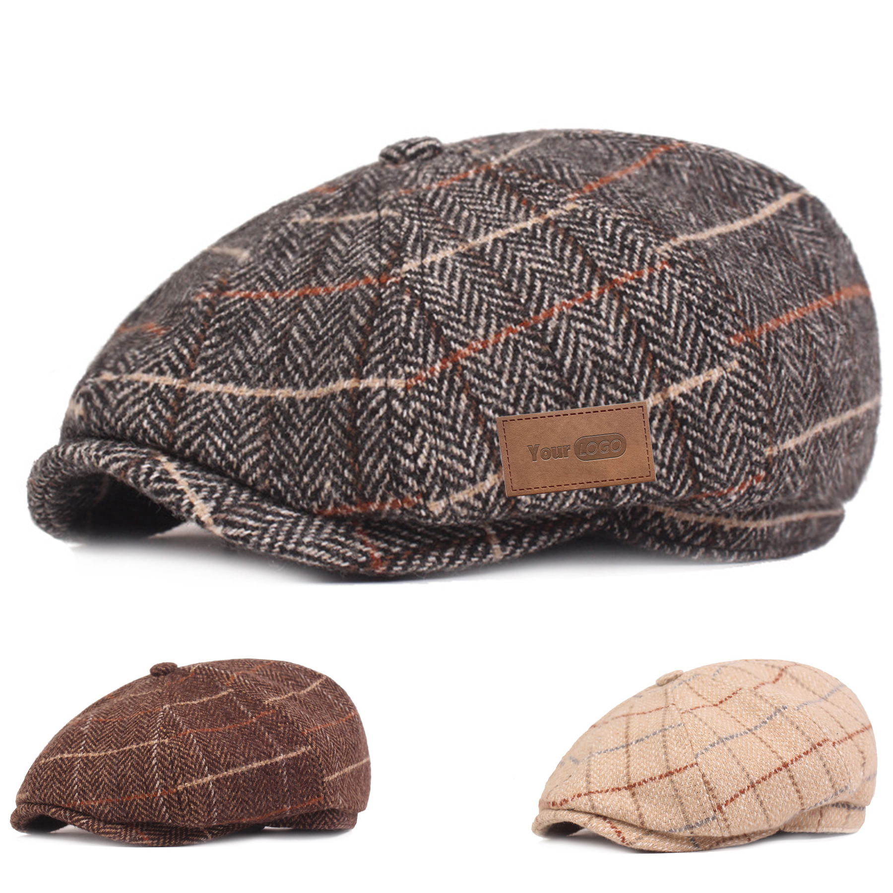 Men??s Classic Newsboy Gatsby Hat Blend Wool 6