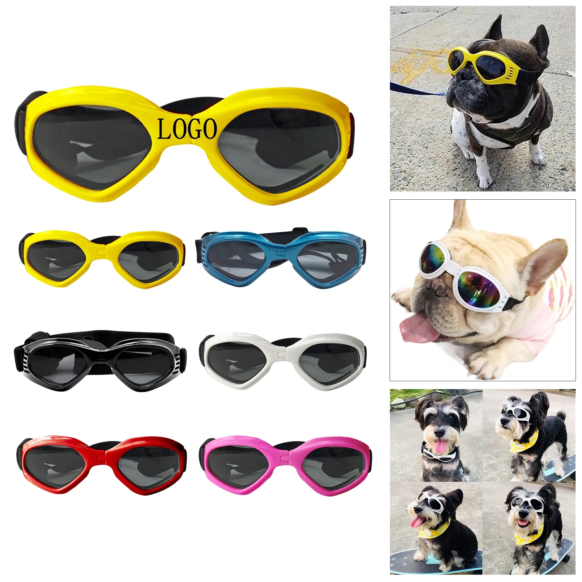 Stylish Foldable Pet Glasses Dog Sunglasses 7