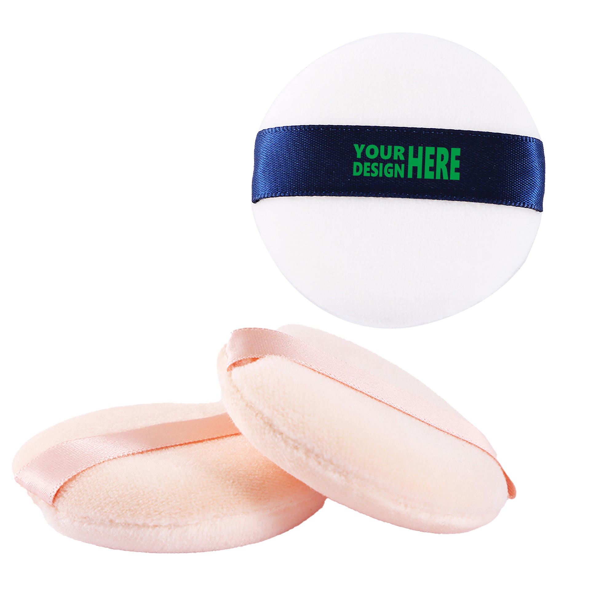 Powder Puff Washable Round Soft Velour Loose 2